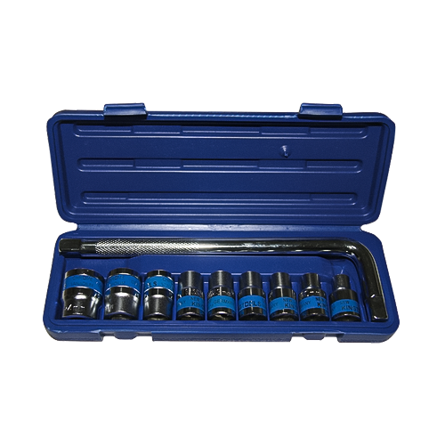 Alat baru untuk operasi yang cekap: 10pcs Drive Metric Socket Set (1/2 